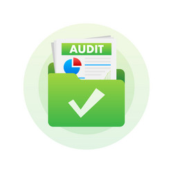 auditing concepts tax process data analysis vector image