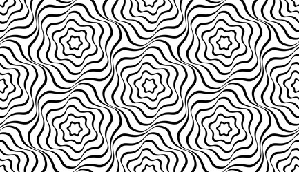 Diagonal wavy lines seamless pattern Royalty Free Vector