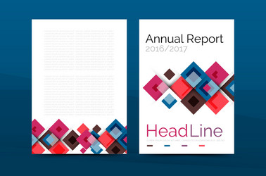 set of front and back a4 size pages business vector image