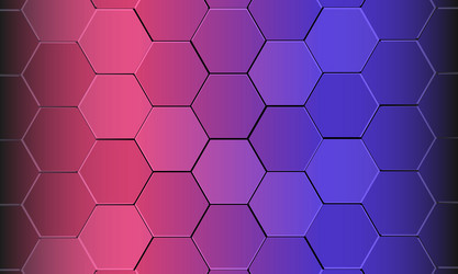 3d hexagon technology pink and purple colored vector