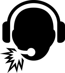 operator message icon vector image