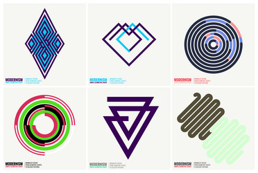 Simplicity geometric design vector