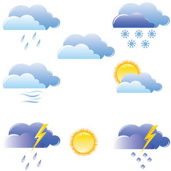 Rainy weather icon Royalty Free Vector Image - VectorStock