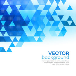 Blue Triangular Abstract Background vector image