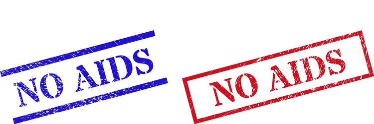 Hiv danger grunge rubber seal stamps Royalty Free Vector