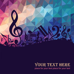 Colorful music background vector