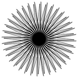 geometric circle element motif random edgy vector image