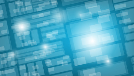 2d blue abstract background with circular lines vector image