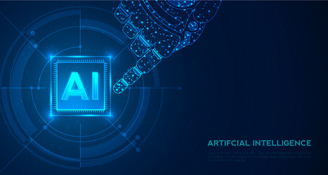 artificial intelligence machine learning ai data vector image