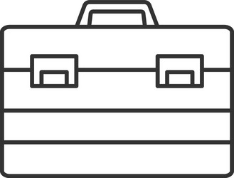 construction toolbox linear icon vector image