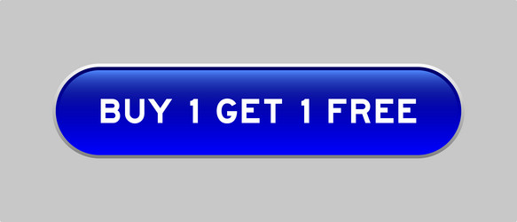 blue color capsule shape button with word buy 1 vector image