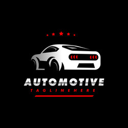 car logo with five star Vector Image