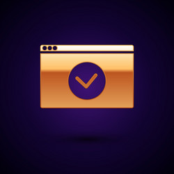 Gold secure your site with https ssl icon vector