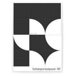 concept of tech poster abstract geometric pattern vector image