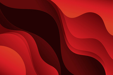 Paper style wavy red background design vector