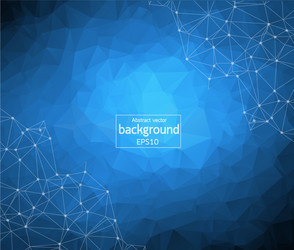 Polygonal background low poly mesh design vector