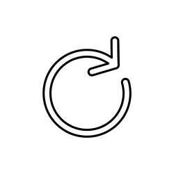 refresh icon reload update vector image