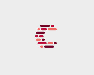 Abstract C Dynamic Code Logo vector image