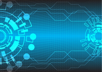 Abstract Tech Circuit Background vector image