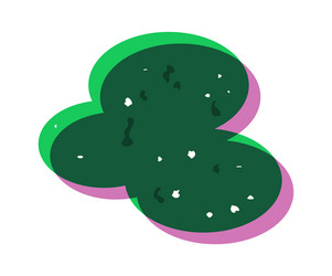 blob shape simple grunge risograph vector image