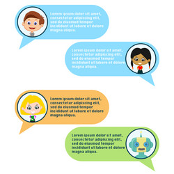 chatbot and users chating vector image