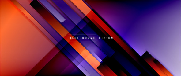 dynamic lines on fluid color gradient trendy vector image