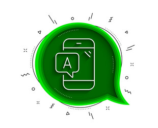 Ab testing line icon ui phone test sign vector