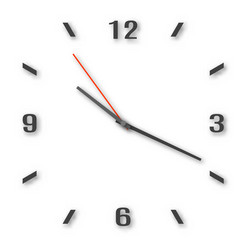 square dials with arrows and number vector image