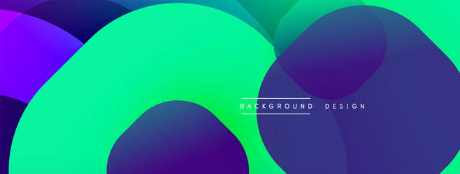 abstract vibrant circles overlap creating dynamic vector image