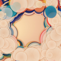 array colorful circles vector image