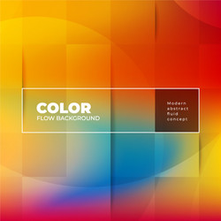liquid color background design with square cells vector image