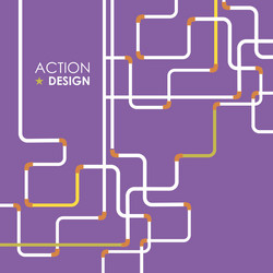 pipe fitting set pipeline vector image