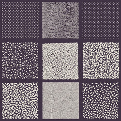set of hand drawn marker and ink patterns vector image