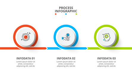 business data visualization process chart vector