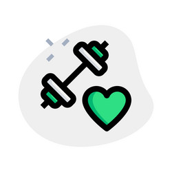 Heart rate recording during exercise isolated Vector Image