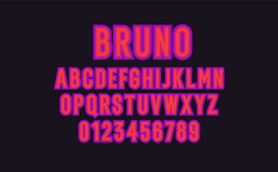 modern alphabet font capital letters latin vector image
