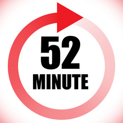 numbers numerals dial time duration and schedule vector image