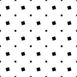 black and white seamless abstract square pattern vector image