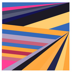 colorful geometric and curve background pattern vector image