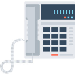customer service flat web icon vector image