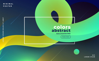 abstract bright gradient fluid loop background vector image