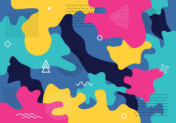 abstract pattern cartoon texture with lines dots vector image
