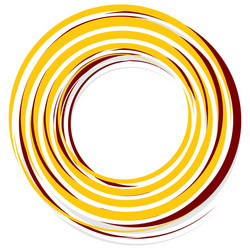 abstract spiral decoration element in red vector image