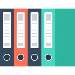 database flat web icon vector image