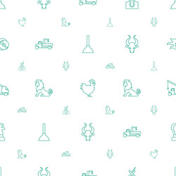 Logo icons pattern seamless white background vector