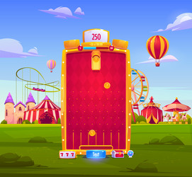 Game shop christmas interface - cartoon Royalty Free Vector