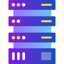 web hosting server icon isolated on white vector image