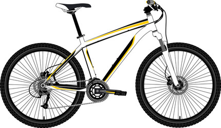 Downhill mountain bike Royalty Free Vector Image