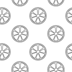 lemon slices in a repeating pattern create fresh vector image
