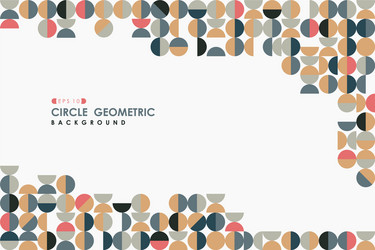abstract colorful circle pattern artwork tech vector image